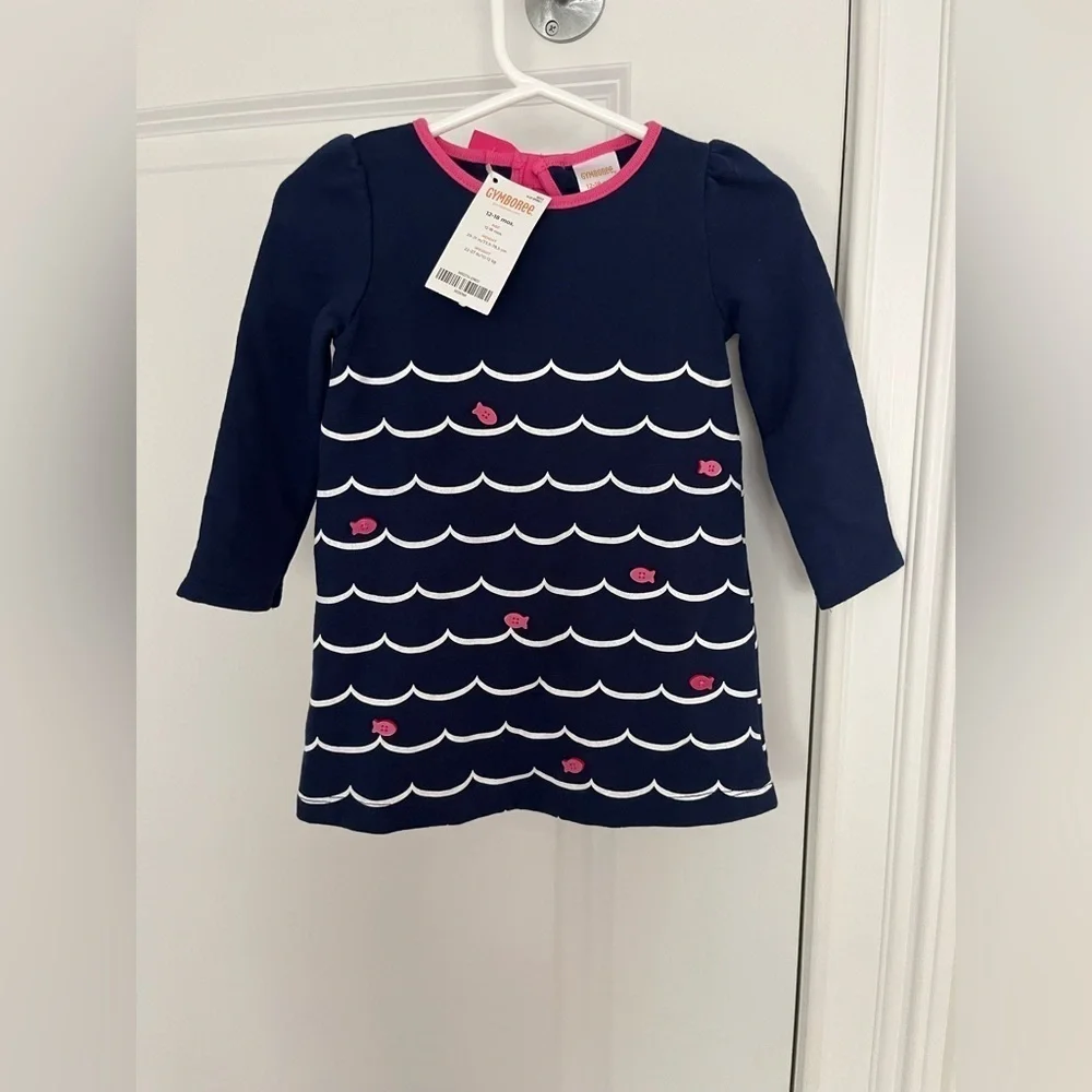 Gymboree baby girl dress Sz. 12-18 months blue NWT